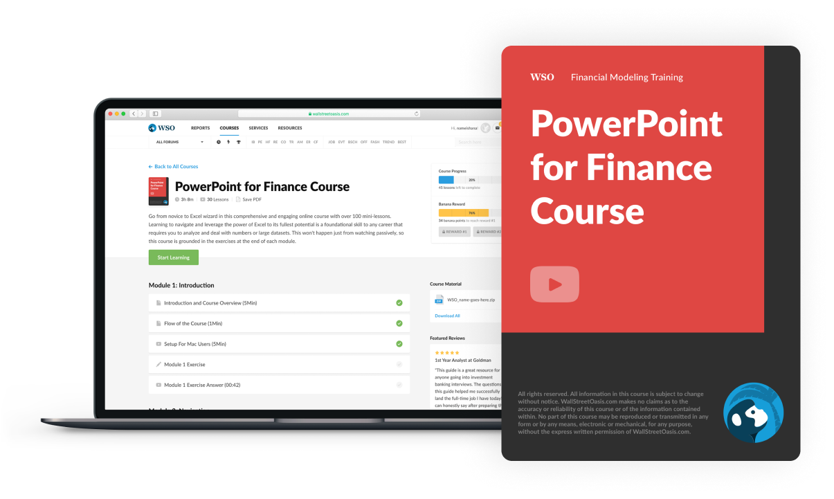 POWERPOINT FOR FINANCE COURSE